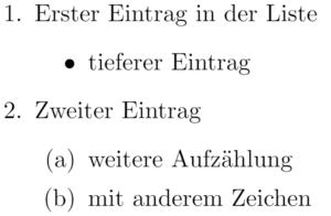 LaTeX: Listen erstellen - ITTechNick